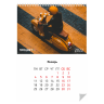 Календарь перекидной А4 6 листов + обложка с печатью и подложка без печати