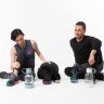 Бутылка для воды с миской для питомца Dog Water Bowl Lite, серо-голубая