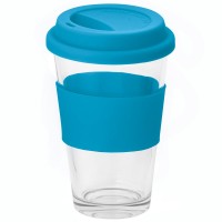 Стакан с крышкой Barty, бирюзовый