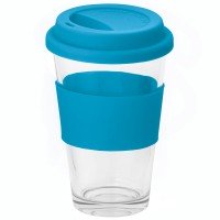 Стакан с крышкой Barty, бирюзовый