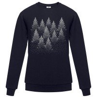 Толстовка женская «ПиксЕли», темно-синяя