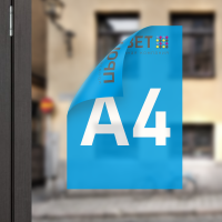 Двухсторонняя наклейка на стекло А4