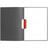 Папка Duraswing Color, серая с красным клипом