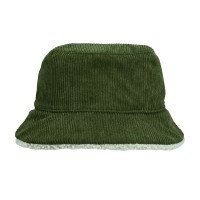 Панама Bucket двусторонняя утепленная, хаки с бежевым