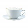 Набор больших чашек с блюдцем Dine, белый
