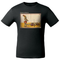 Футболка «Упало забрало», черная