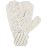 Варежки Brugge, молочно-белые (ванильные)