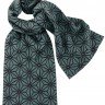 Шарф Asanoha, темно-серый/голубой