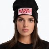 Шапка с вышивкой Marvel, черная