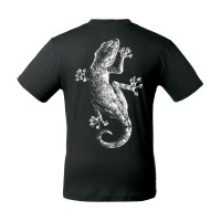 Футболка «Геккон» со светящимся принтом, черная