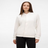 Бомбер унисекс Nuppu, молочно-белый