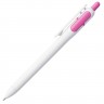 Ручка шариковая Bolide, белая с розовым