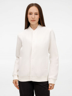 Бомбер унисекс AtmosWear, молочно-белый