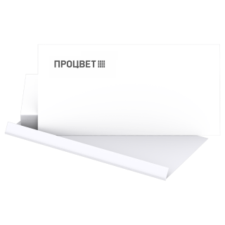 Черно-белая печать на конвертах