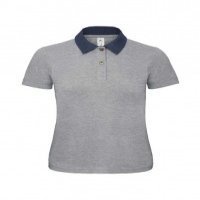 Рубашка поло женская DNM Forward серый меланж