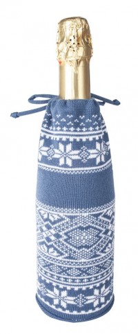 Чехол для шампанского «Скандик», синий (индиго)