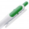 Ручка шариковая Bolide, белая с зеленым