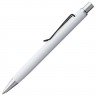 Ручка шариковая Clamp, белая с черным