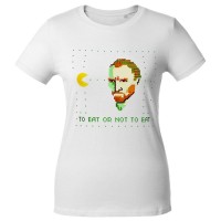 Футболка женская «Ван-Пакман», белая