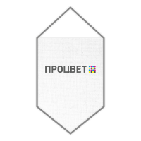 Вымпел атласный твердый 10х15 см, с окантовкой шнуром