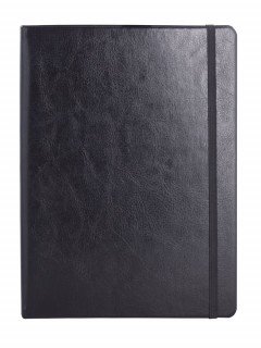 Блокнот Freenote, в клетку, черный