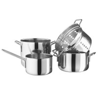 Набор из 2 кастрюль, сотейника и дуршлага Stainless Steel